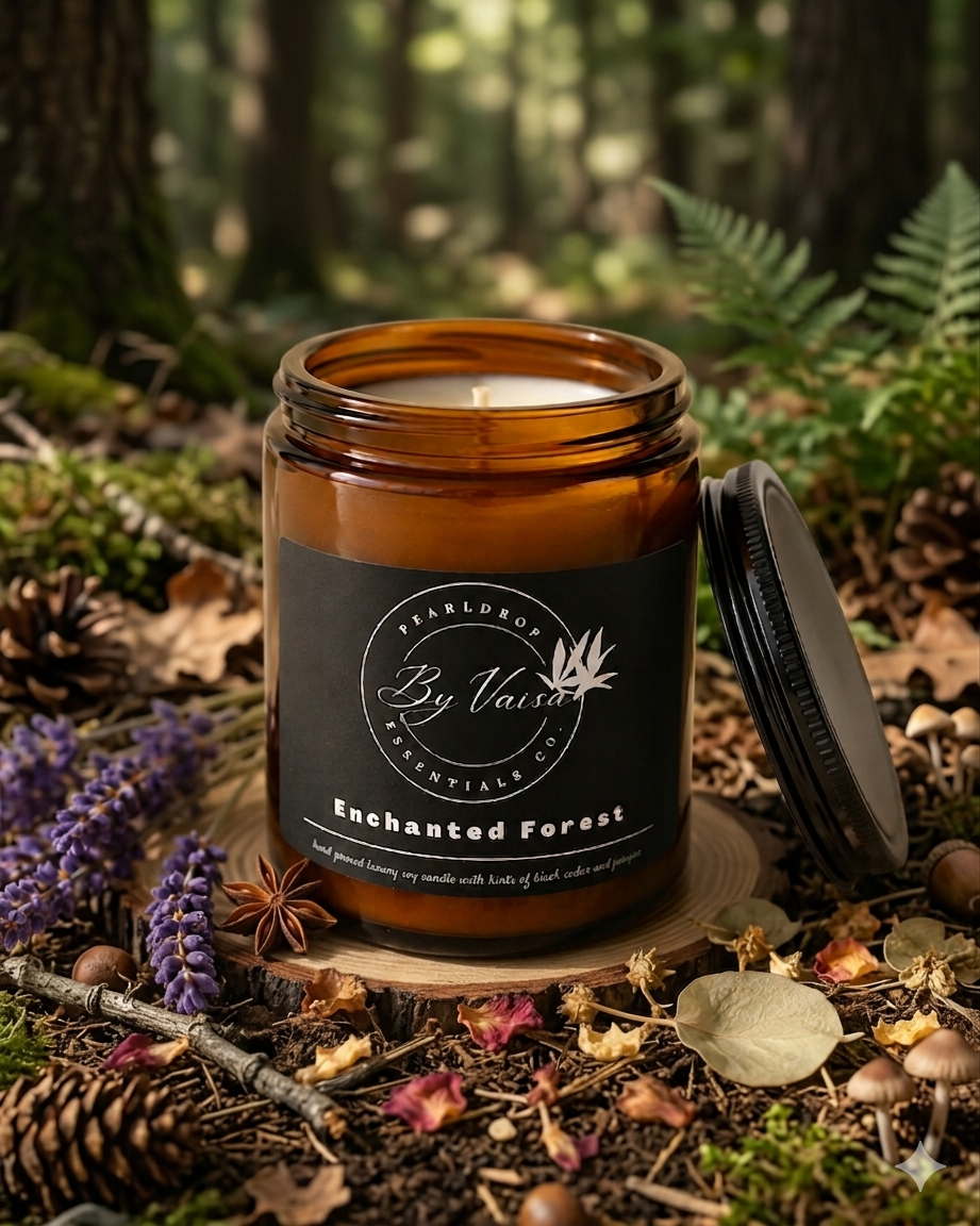 Enchanted Forest hand-poured soy candle